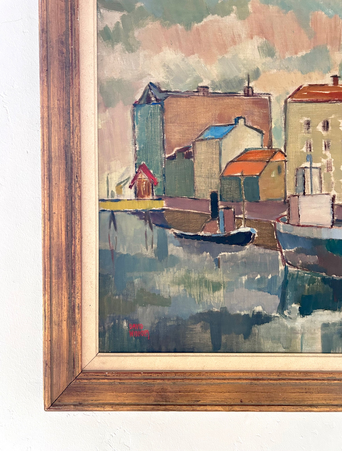 Pastel harbor 23.5” x 27.5"