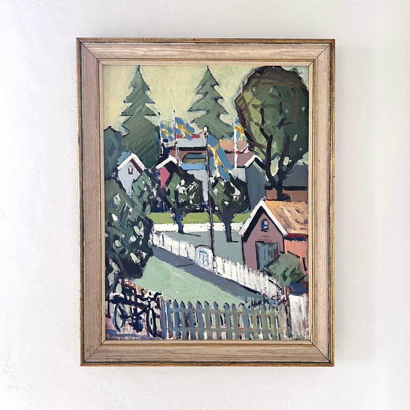 White picket fence 21.5" x 27"