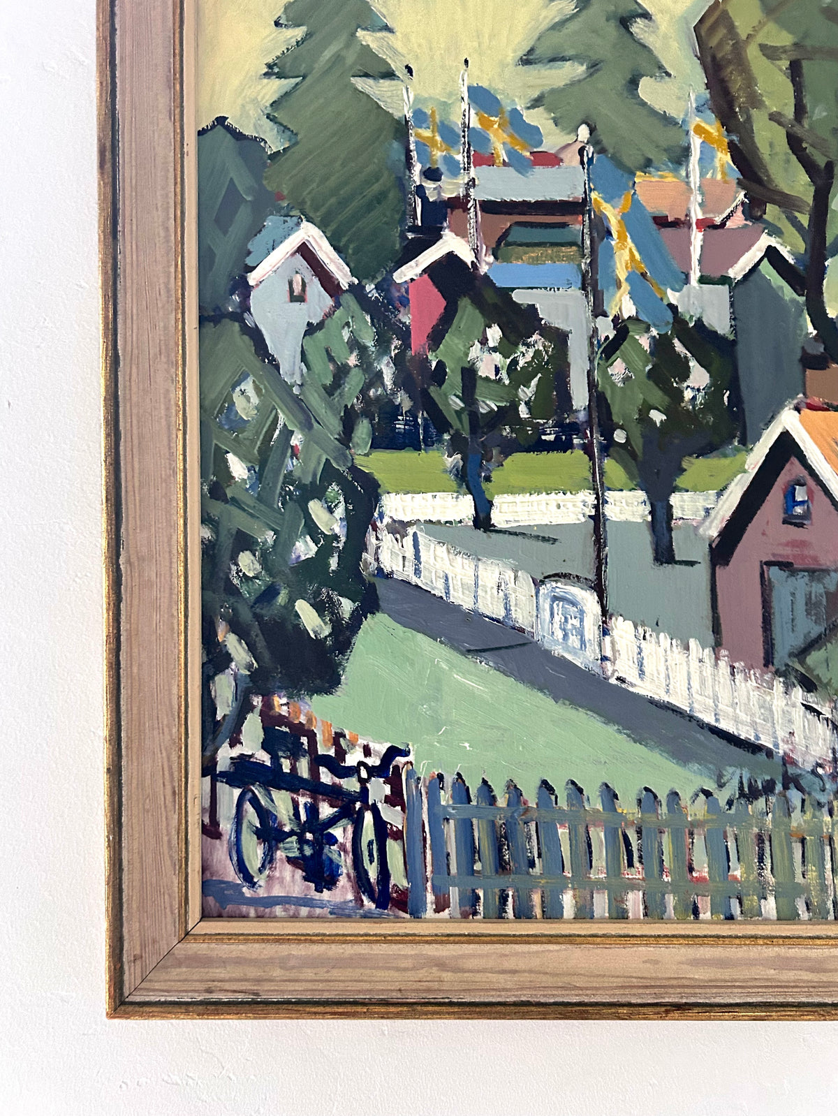 White picket fence 21.5" x 27"