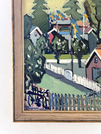 White picket fence 21.5" x 27"