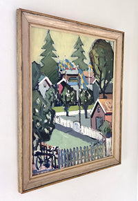 White picket fence 21.5" x 27"