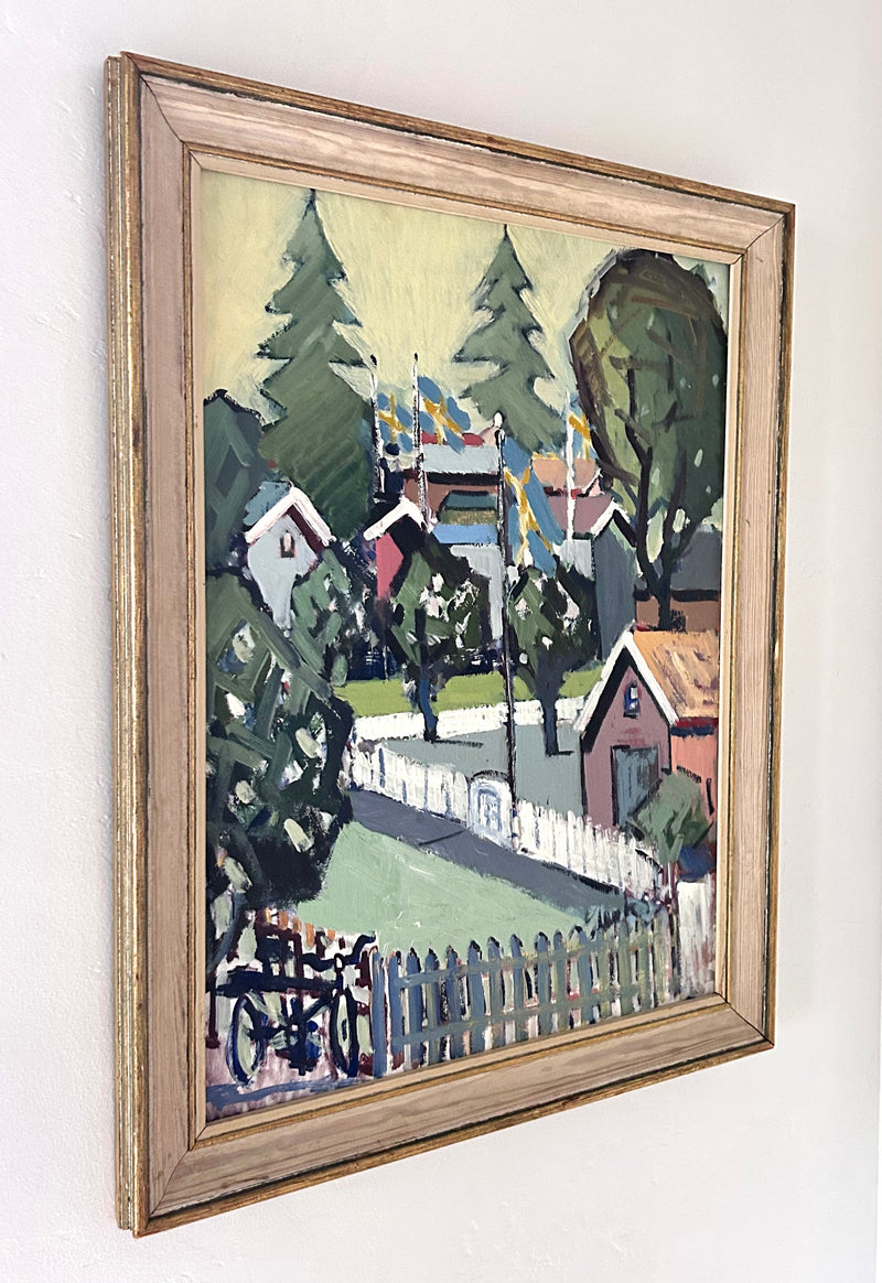 White picket fence 21.5" x 27"