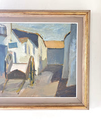 Wagon in the alley 27.5" x 24"