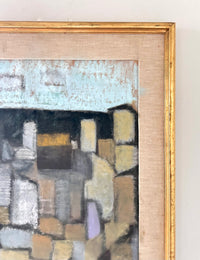 Abstract cubist town 23" x 24"