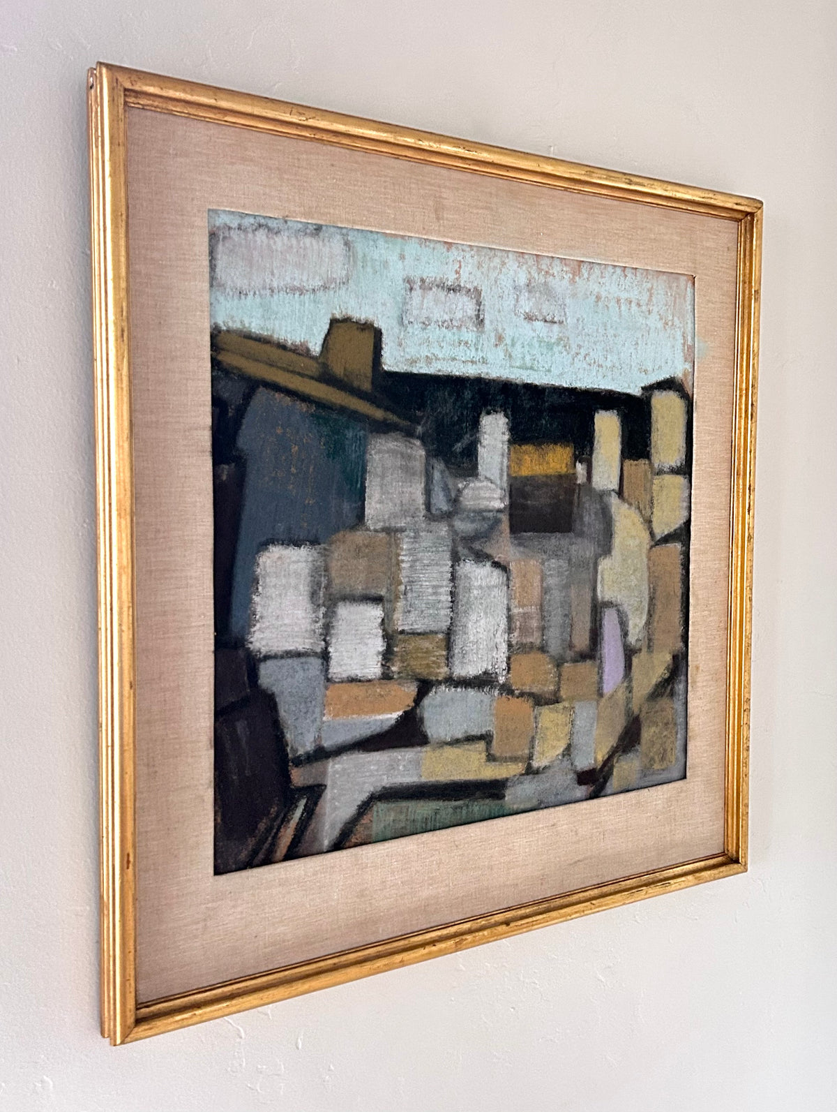 Abstract cubist town 23" x 24"