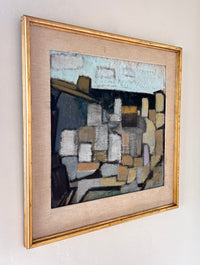 Abstract cubist town 23" x 24"