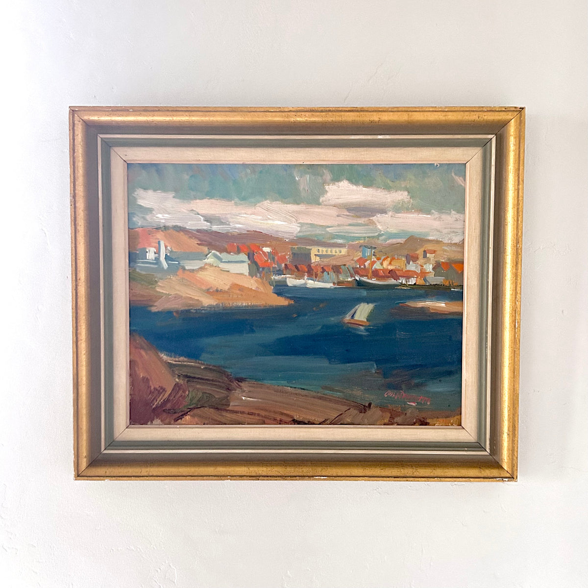 Expressionist sea landscape 25" x 21"