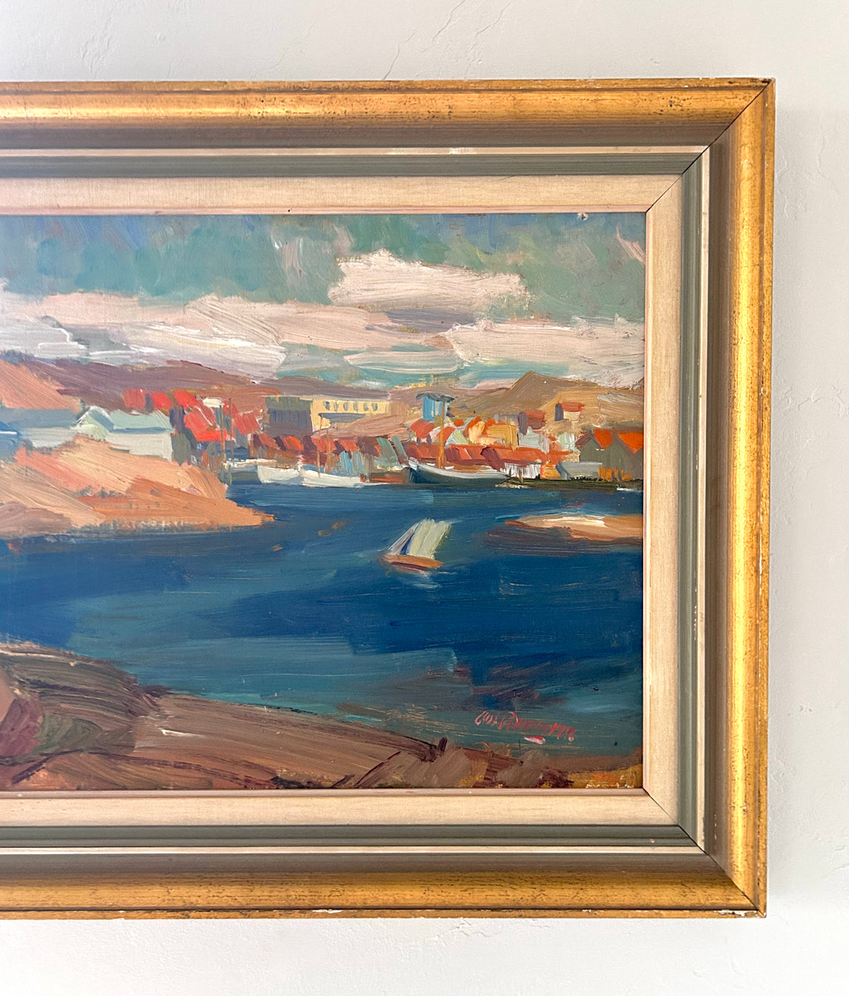 Expressionist sea landscape 25" x 21"