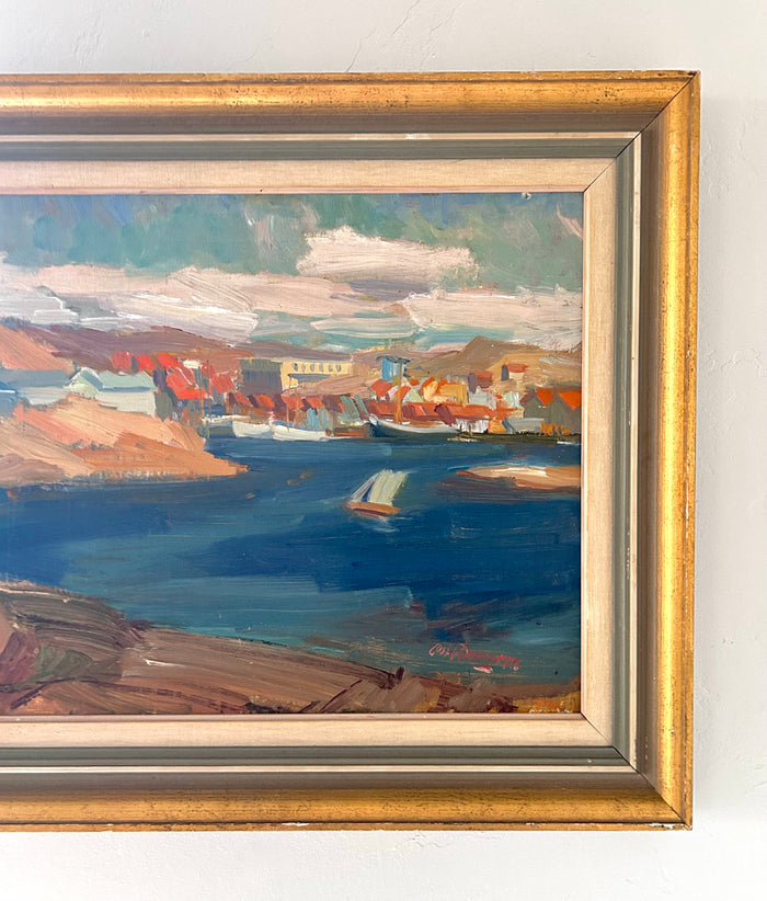Expressionist sea landscape 25" x 21"