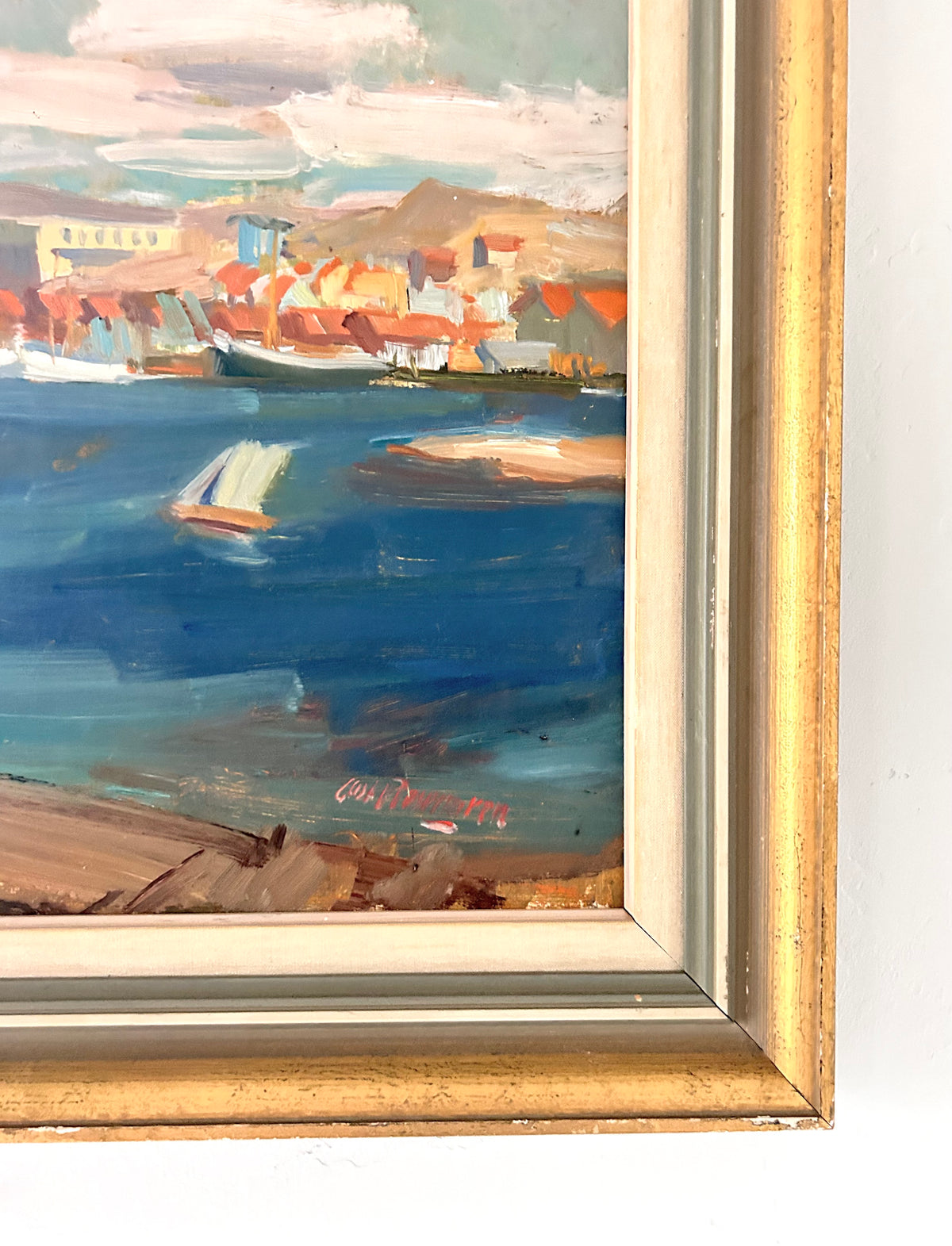 Expressionist sea landscape 25" x 21"