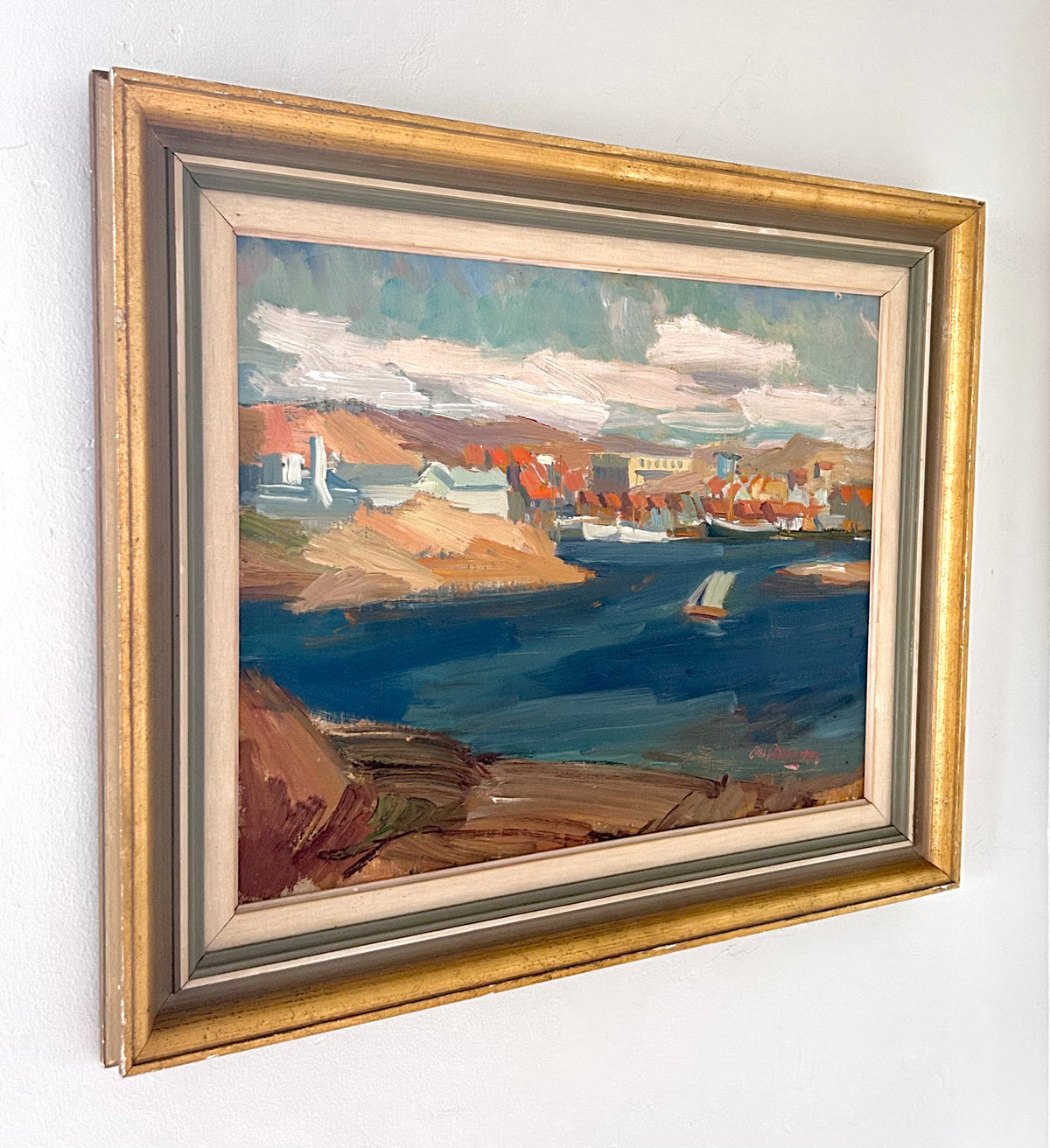 Expressionist sea landscape 25" x 21"
