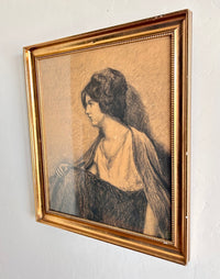 1923 Charcoal portrait 19” x 21.5”
