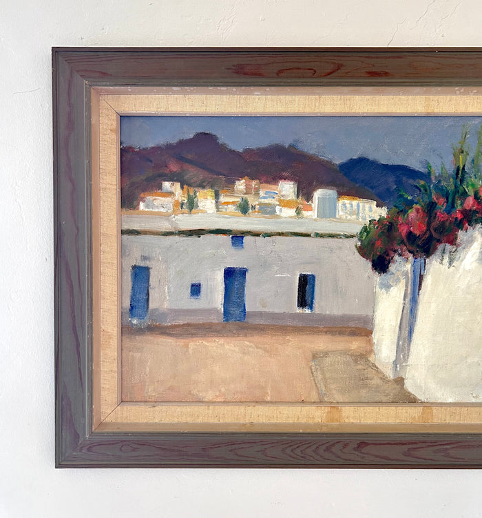 Mediterranean village 25.5” x 19.5”