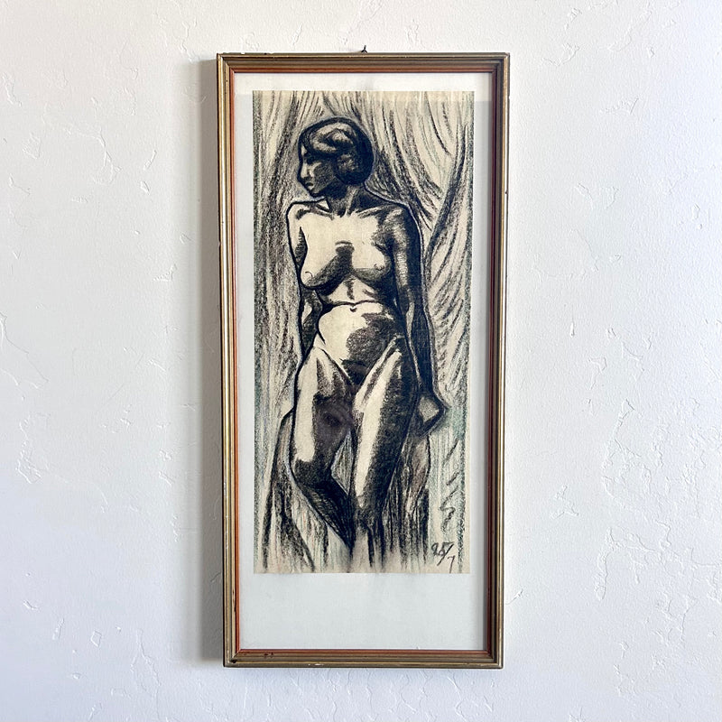 Charcoal nude 11" x 23"