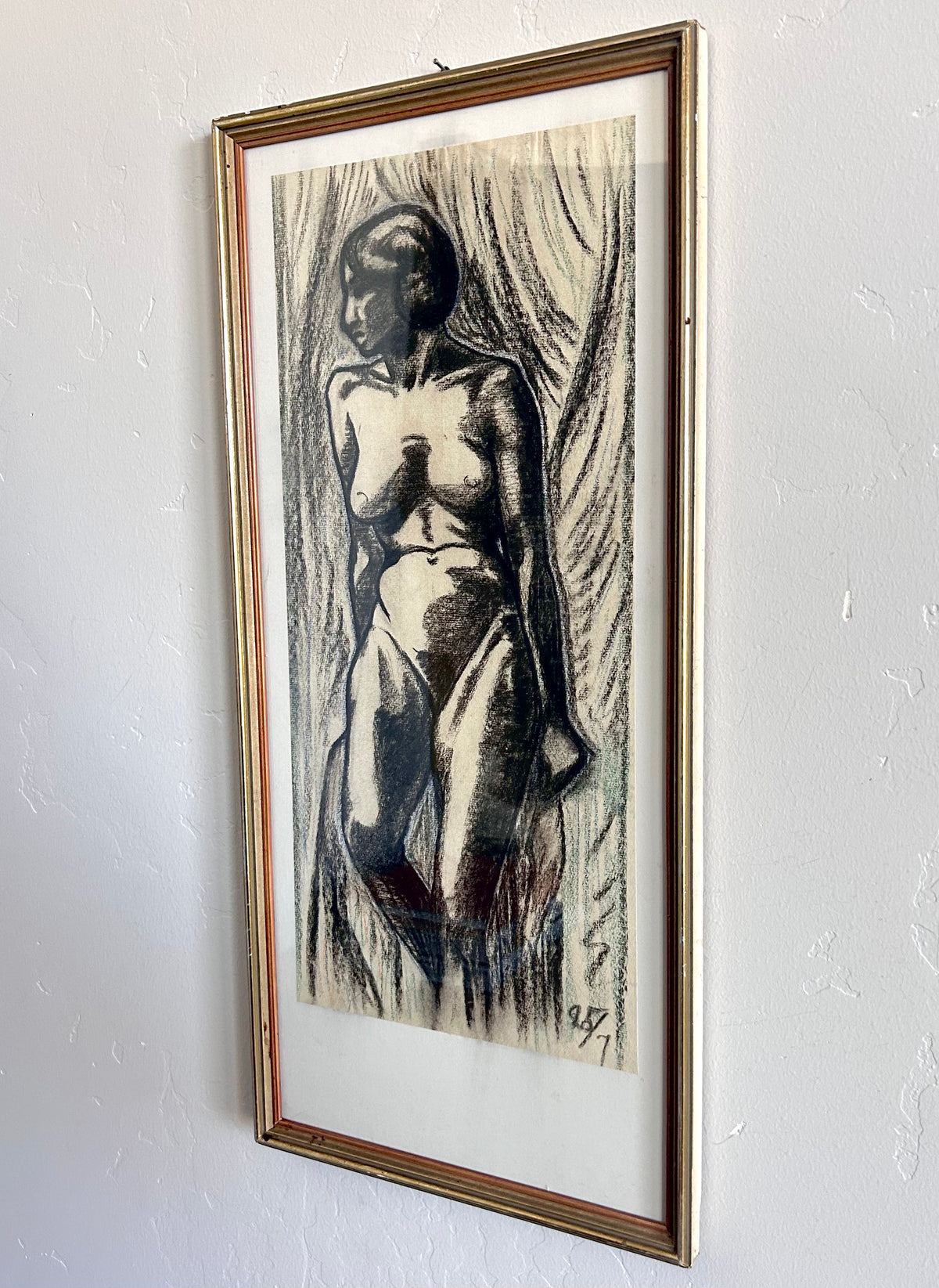 Charcoal nude 11" x 23"