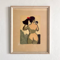 Nude with the red bow 16.5” x 20.5”