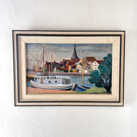 Scandinavian harbor 27.5" x 19"