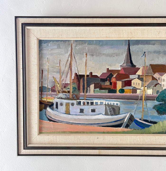 Scandinavian harbor 27.5" x 19"