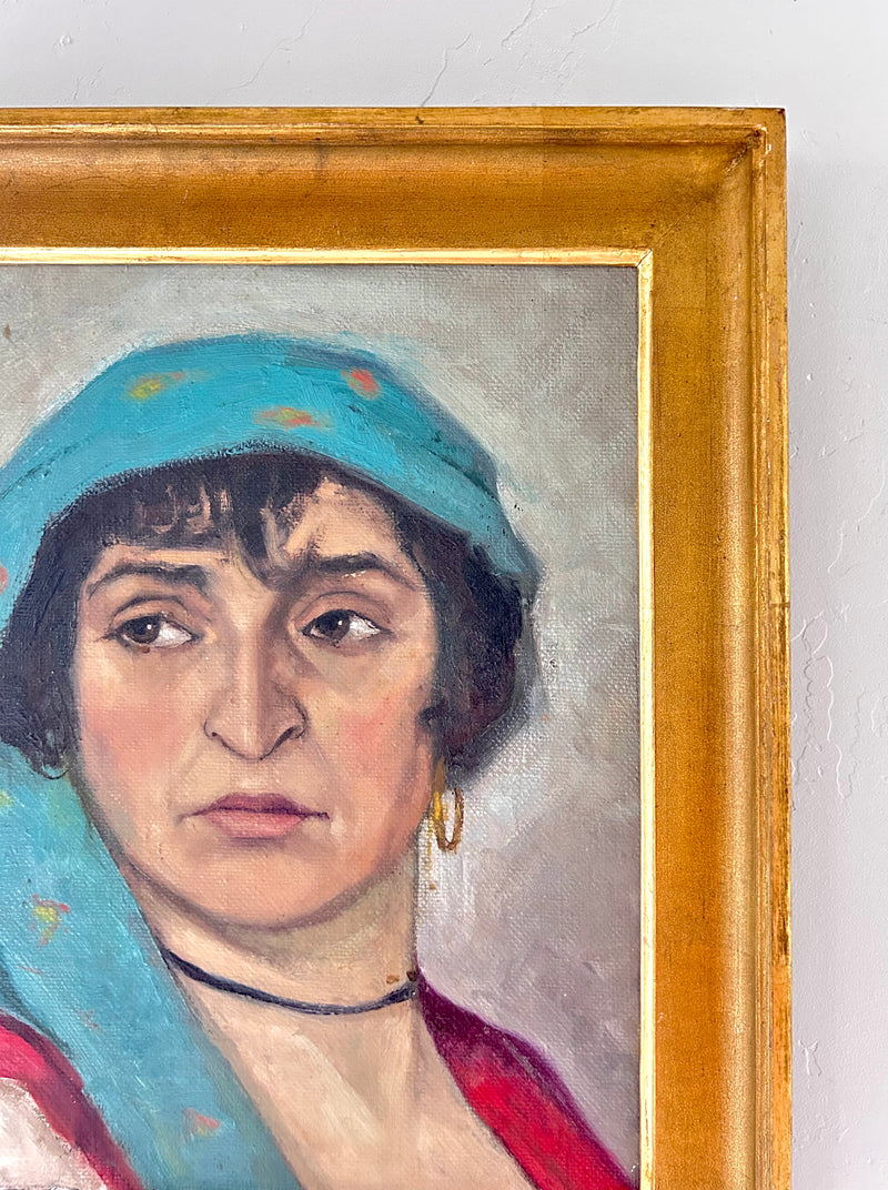 1920's Bohemian portrait 16.5” x 18.5”