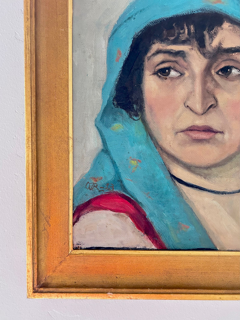 1920's Bohemian portrait 16.5” x 18.5”