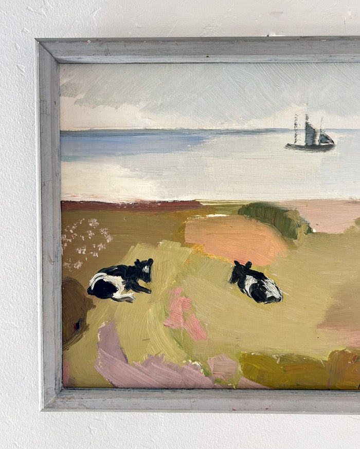 Cows by the coast 17” x 14”