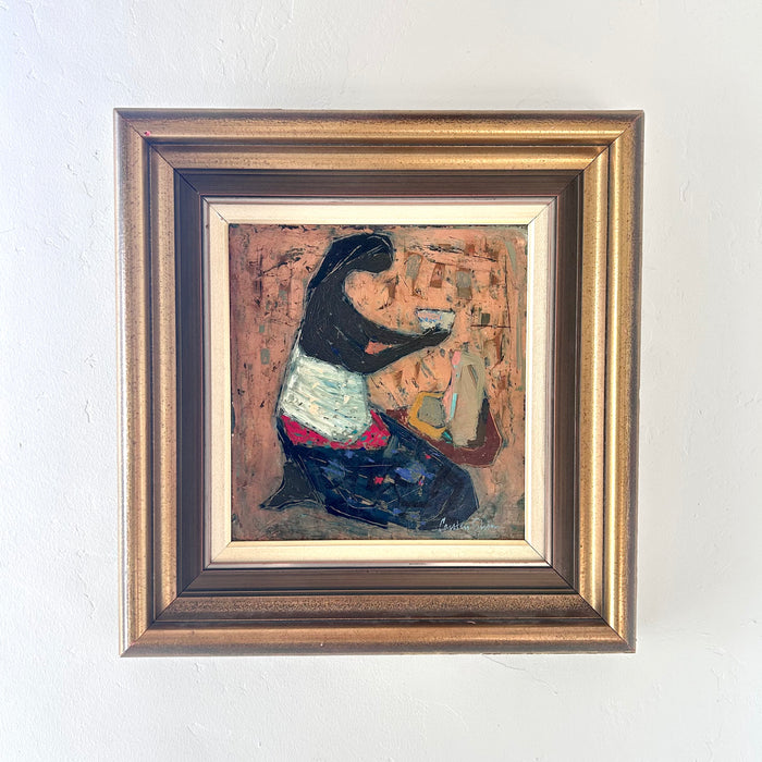 The woman and the offering 18” x 19”