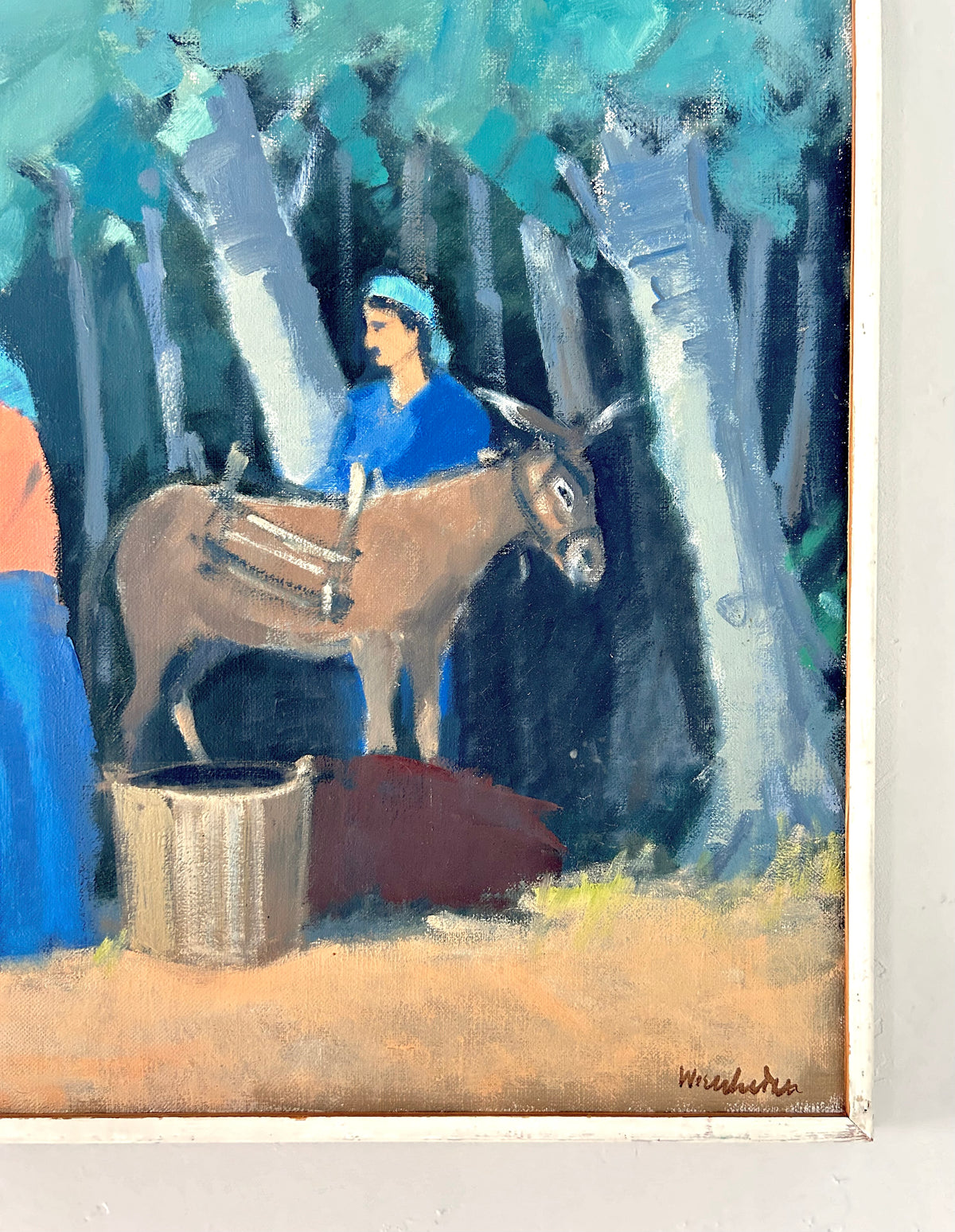 Talking and gathering 24.5” x 19.5”