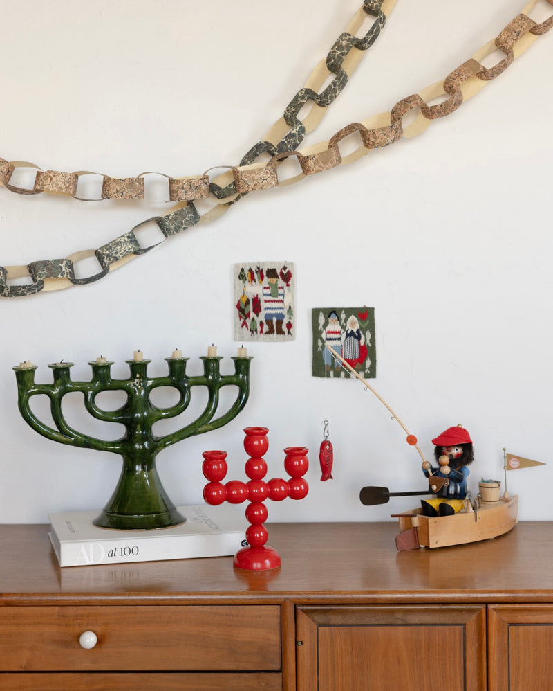 1970's XL ceramic candelabra