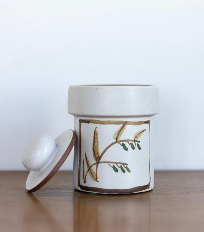 Minimalist ceramic jar
