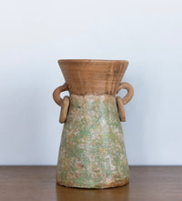 Clay vase with rings