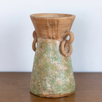 Clay vase with rings