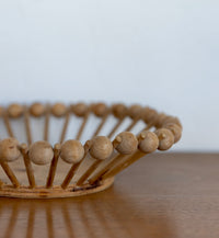 Wood ball and stick bowl