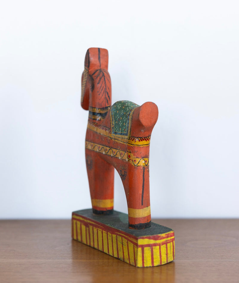 Folk art horse sculpture