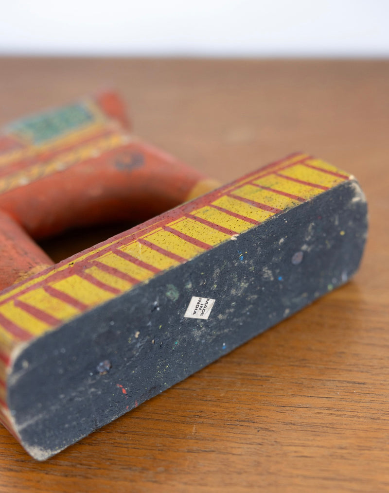 Folk art horse sculpture