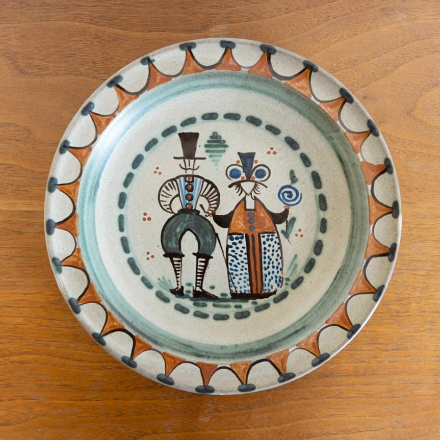 Danish folk art plate