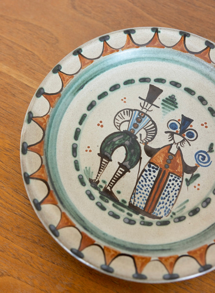 Danish folk art plate