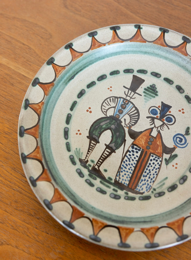 Danish folk art plate