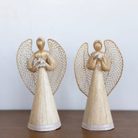 Corn husk flower angels