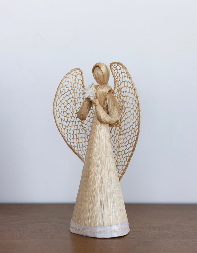 Corn husk flower angels