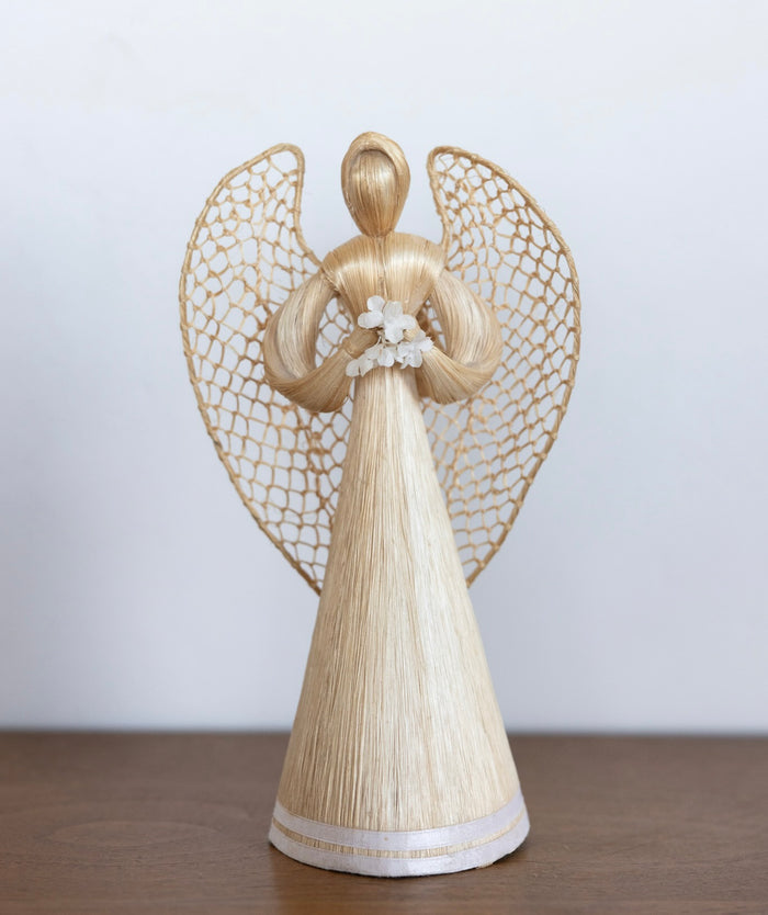 Corn husk flower angels