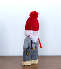 Hand knit folk Santa