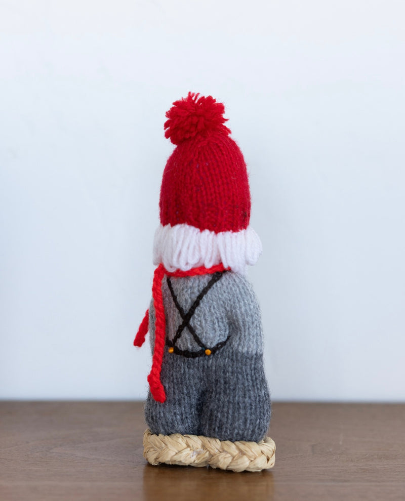 Hand knit folk Santa