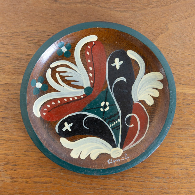 Norwegian rosemaling plate