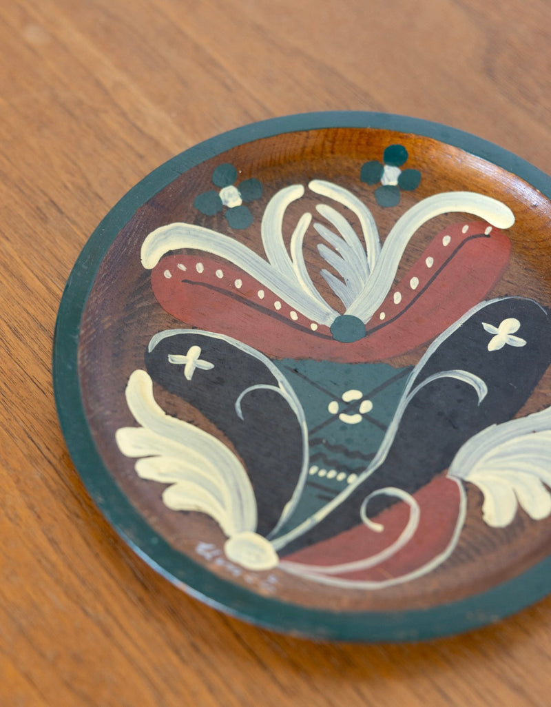 Norwegian rosemaling plate