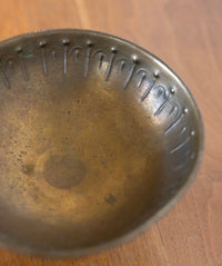 MCM brass pedestal bowl