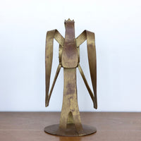 Brushed gold sculptural angel