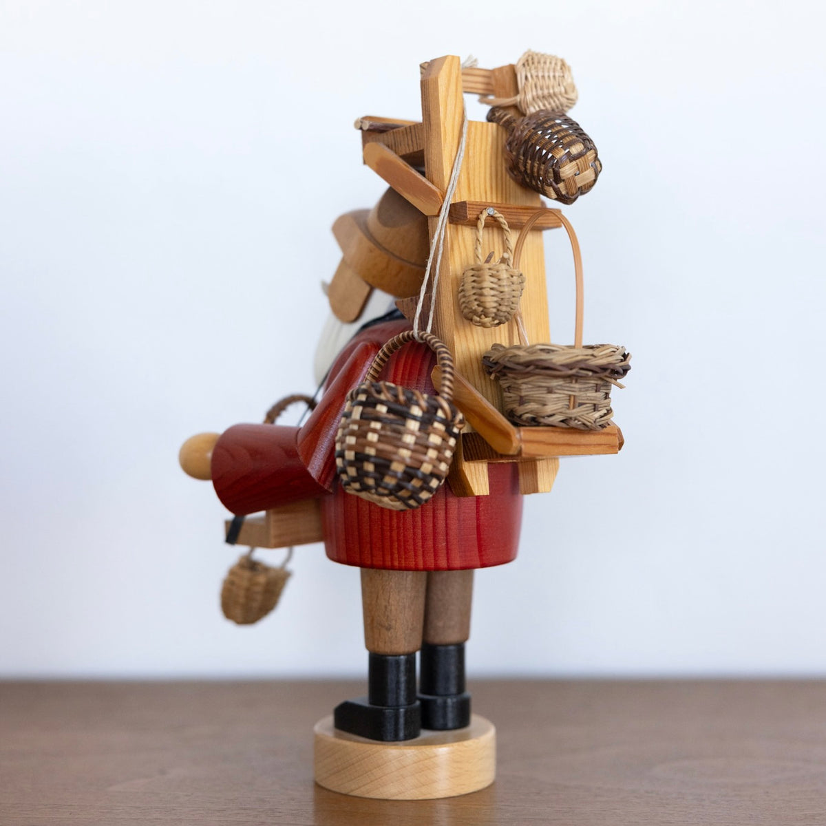 Basket peddler smoker man