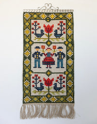 Swedish folk wall tapestry