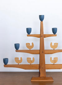 Scandinavian bird candelabra
