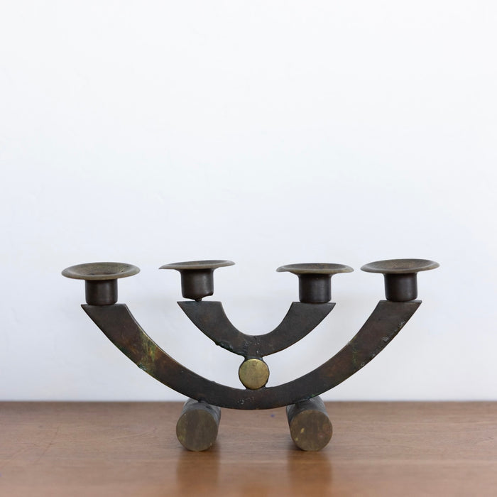 MCM metal candle holder